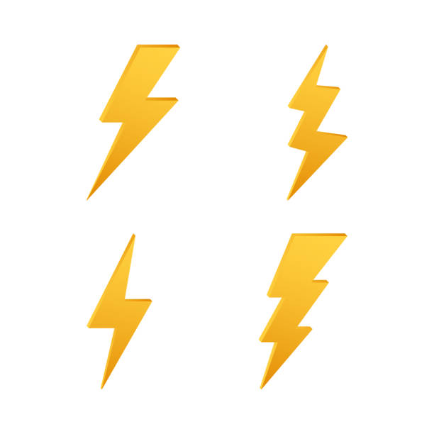 Lightning bolt. Thunder bolt, lighting strike expertise. Vector illustration. Lightning bolt. Thunder bolt, lighting strike expertise. Vector stock illustration. lightning clipart stock illustrations