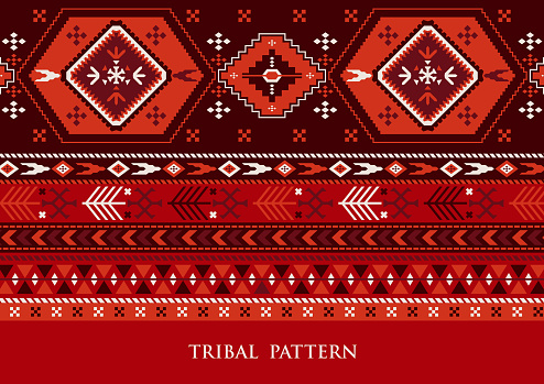Like tribal pattern red