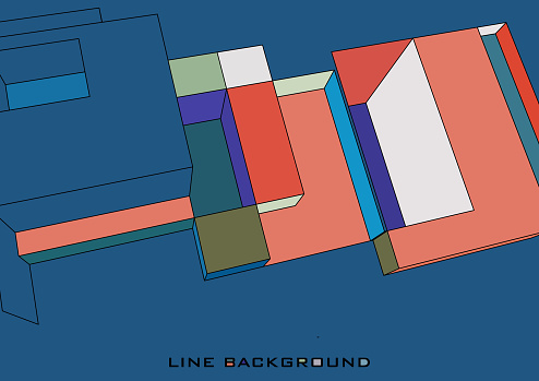 Line structure model pattern backgrounds