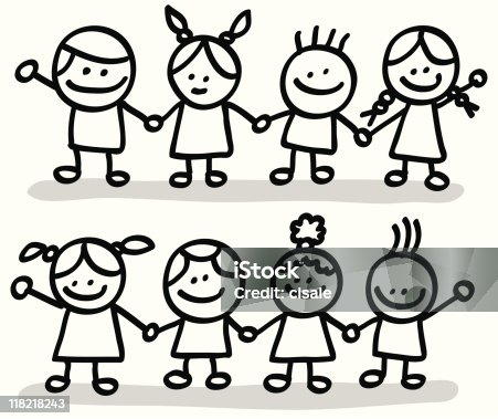 istock lineart happy children group cartoon 118218243