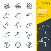istock Lineo Editable Stroke - Agriculture and Farming line icons 1331593794