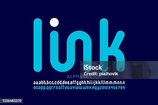 istock Linked letters font 1336483370