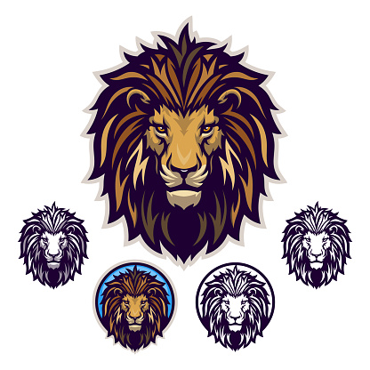 Lion head emblem