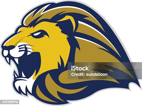 istock Lion head mascot 619388916