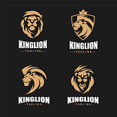 Lion symbols. Lions emblem Design.