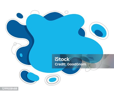 istock Liquid blue abstract 1299508488