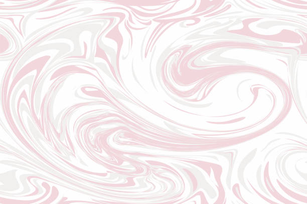 bildbanksillustrationer, clip art samt tecknat material och ikoner med liquid, marble, fluid, ink, paint pastel color abstract texture vector pattern - pink nature soft
