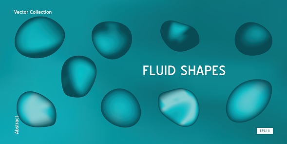Liquid Shapes vector Background