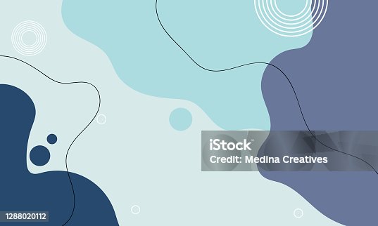 istock Liquid Style Colorful Pastel Abstract Background with Elements Vector. 1288020112