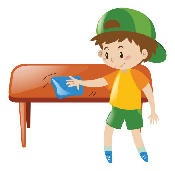 Wiping Table Illustrations, Royalty-Free Vector Graphics ...
