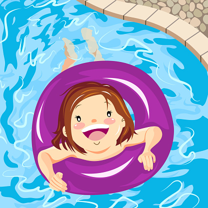 swimming pool floating tube clip inner illustration vector ring illustrations clipart inflatable cartoons istockphoto