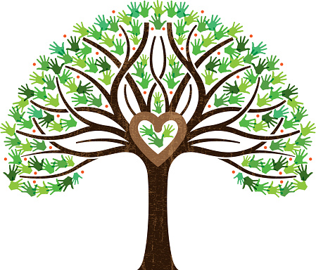 Download Little Heart Family Love Tree Illustration Stock ...