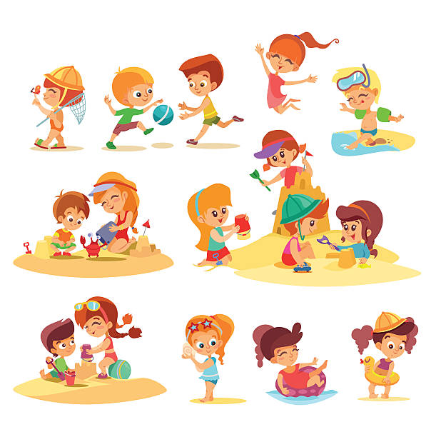 Best Cartoon Beach Girls Illustrations Royalty Free Best Cartoon Beach Girls Illustrations Royalty Free