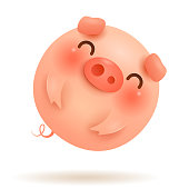 Chinese zodiac: Pig - Symbol of the year 2019 on the Chinese calendar.