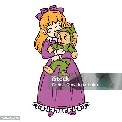 Princess Purple Dress Clip Art Free Vector