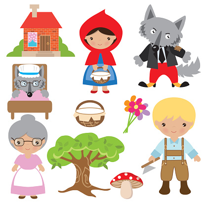 Little Red Riding Hood vector illustration