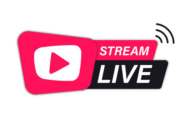 Live Stream icon. Live streaming element for broadcasting or online tv stream. Video stream icons. Symbol on online education topic with live video stream icon, streaming Live Stream icon. Live streaming element for broadcasting or online tv stream. Video stream icons. Symbol on online education topic with live video stream icon, streaming youtube stock illustrations