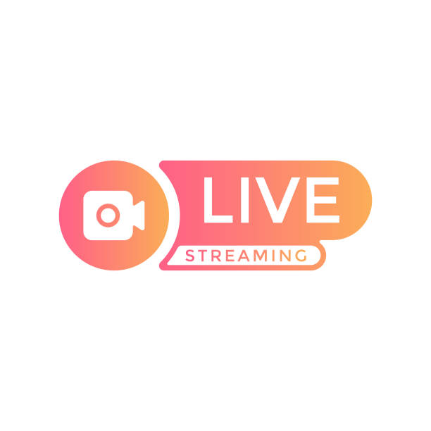 Live Stream Logo Vector Design. Scalable to any size. Vector Illustration EPS 10 File. live streaming stock illustrations