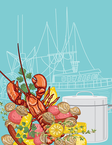 Lobster Boil Invitation Template