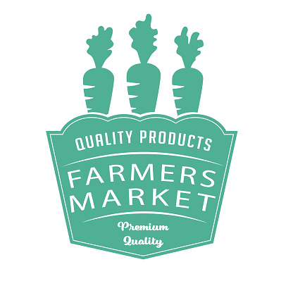 Simple farm badge or label icon on a transparent base (you can put this file onto any color background). Flat colors.