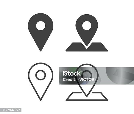 istock Location - Illustration Icons 1327437097