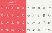 Location Line Icons Design