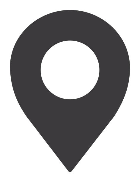 Location Pin Icon Vector of Location Pin Icon pointing stock illustrations