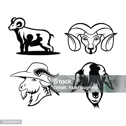 istock logo animal goat 1353328676