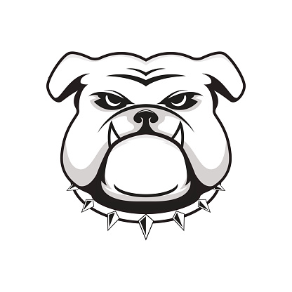 Logo Bulldog Head Stock Illustration - Download Image Now - iStock