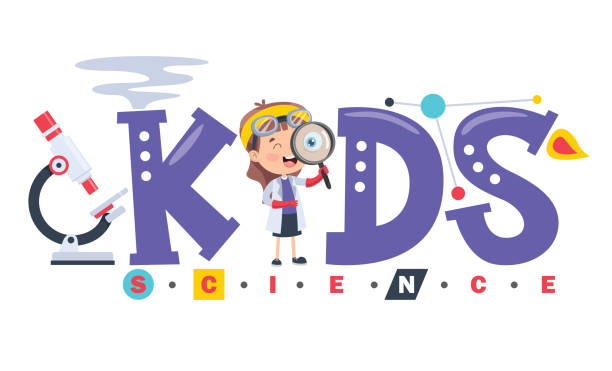 Logo Design For Kids Science Logo Design For Kids Science robot clipart stock illustrations