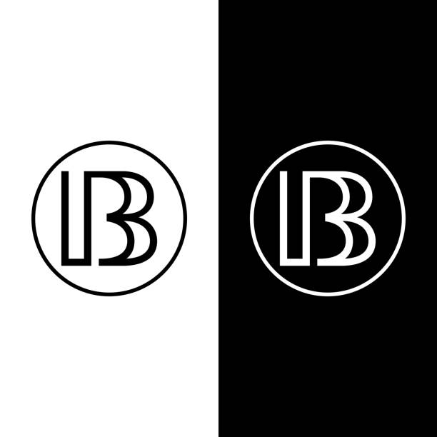 Logo Or Icon Letter B Letter B logo with sophisticated design. the concept of using minimal, and clean. suitable for personal, real estate, business consulting, fashion, business modern, and others fancy letter b silhouettes stock illustrations