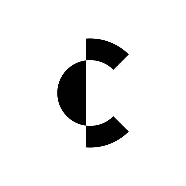 C Logo set vector art illustration