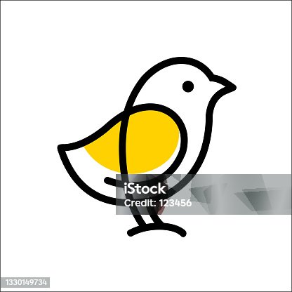 istock CHICKS logo vector icon template monoline color line art outline 1330149734