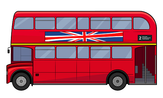 London bus vector stock illustration