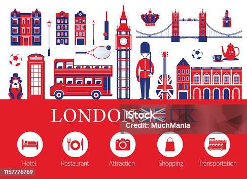 istock London, England and Travel Accommodation Icons 1157776769