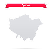 istock London map on white background with red banner 1354825471