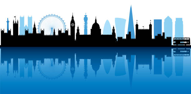 London (All Buildings Are Complete and Moveable) vector art illustration