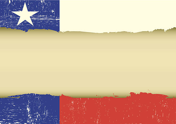 Lone Star Flag scratched A texas flag with a large frame for your message voting borders stock illustrations