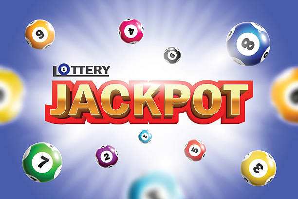 Lottery Jackpot background. Lottery Jackpot background with colorful balls. lottery stock illustrations