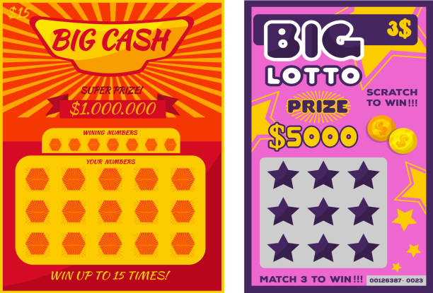 Lottery ticket vector lucky bingo card win chance lotto game jac Lottery ticket vector lucky bingo card win chance lotto game jackpot ticketing set illustration lottery gaming tickets isolated on white background. winning lottery ticket stock illustrations
