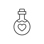 istock Love elixir icon. High quality black vector illustration."n 1396133395