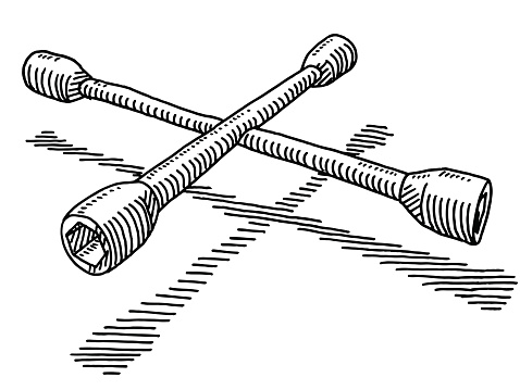 Lug Wrench Tool Drawing