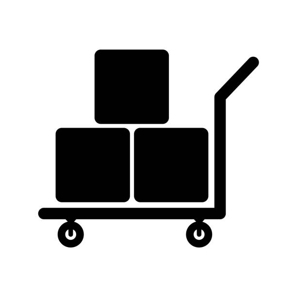 Luggage icon illustration material / vector Illustrations that can be used in various fields airport clipart stock illustrations