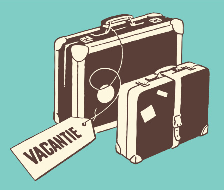 Luggage with Vacation Tag