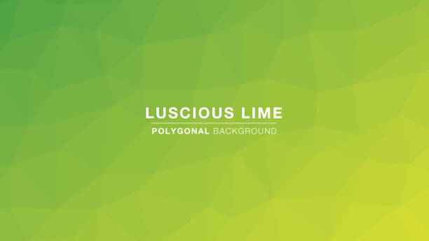 ilustrações de stock, clip art, desenhos animados e ícones de luscious lime polygonal - lime