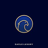 Luxury Bird Illustration Vector Template. Suitable for Creative Industry, Multimedia, entertainment, Educations, Shop, and any related business.