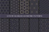 Luxury seamless ornamental patterns - geometric rich design. You can find seamless backgrounds in swatches panel.