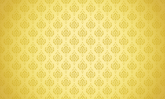 Luxury Thai pattern gold background vector illustration