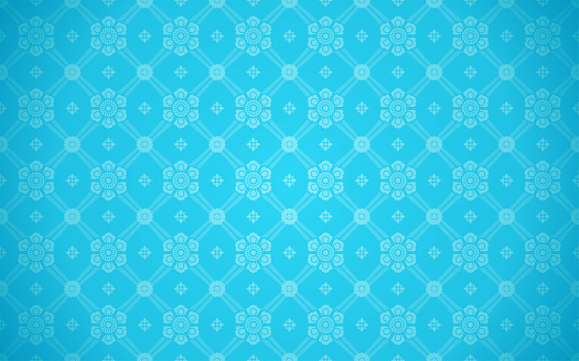 Luxury Thai pattern light blue background vector