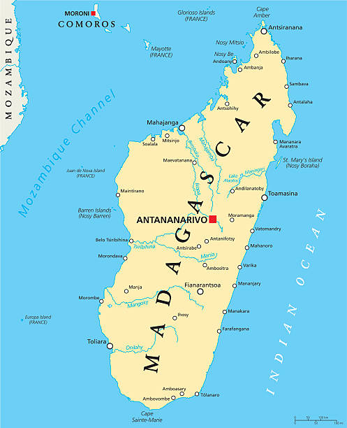 마다가스카 정치자금 맵 - comoros stock illustrations
